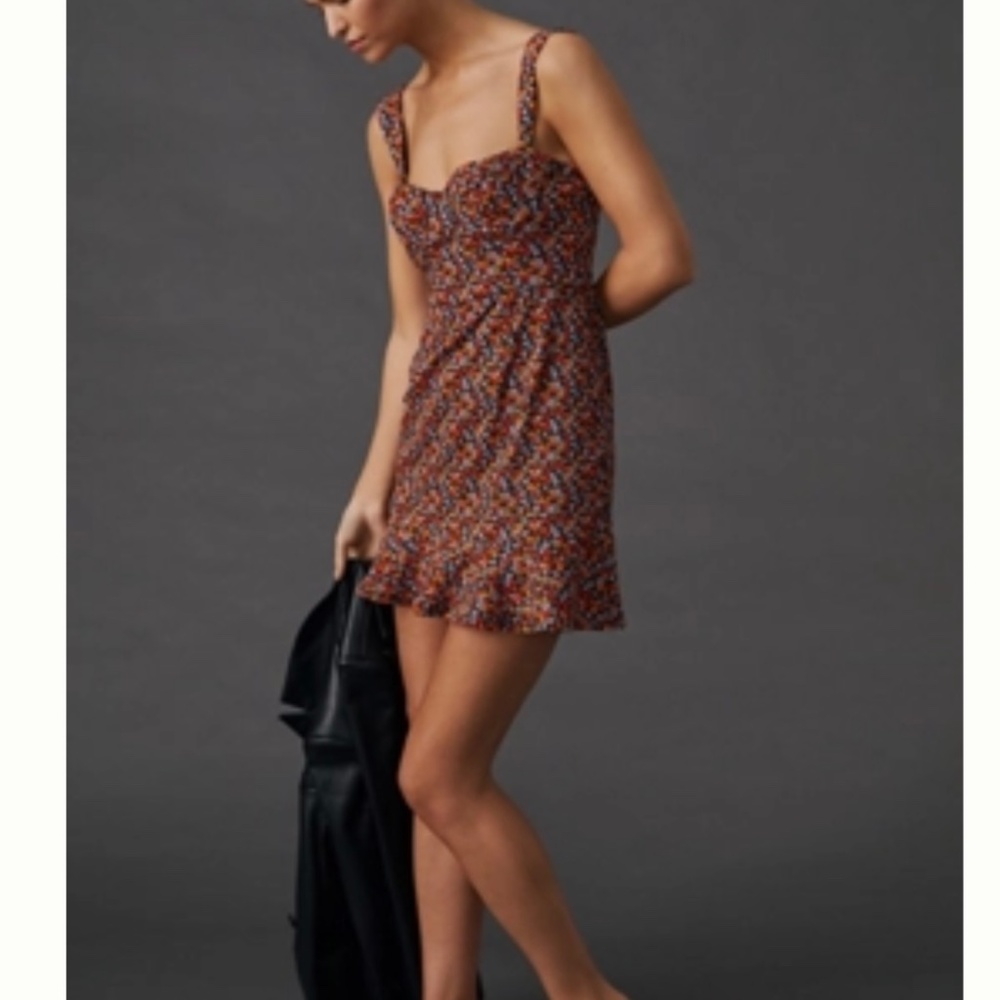 Hutch Ditsy Floral Corset Mini Dress